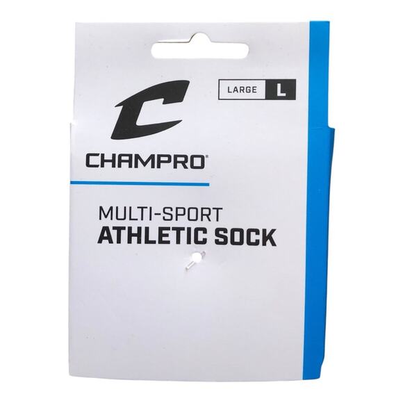 2 Champro White Unisex Athletic Multi-Sport Long Game Socks Adult Size Large - Picture 4 of 8